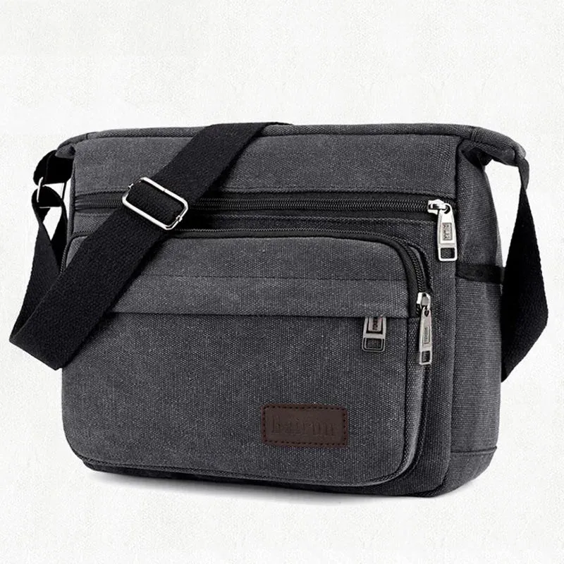 New Fashion Men Canvas Crossbody Shoulder Messenger Bags