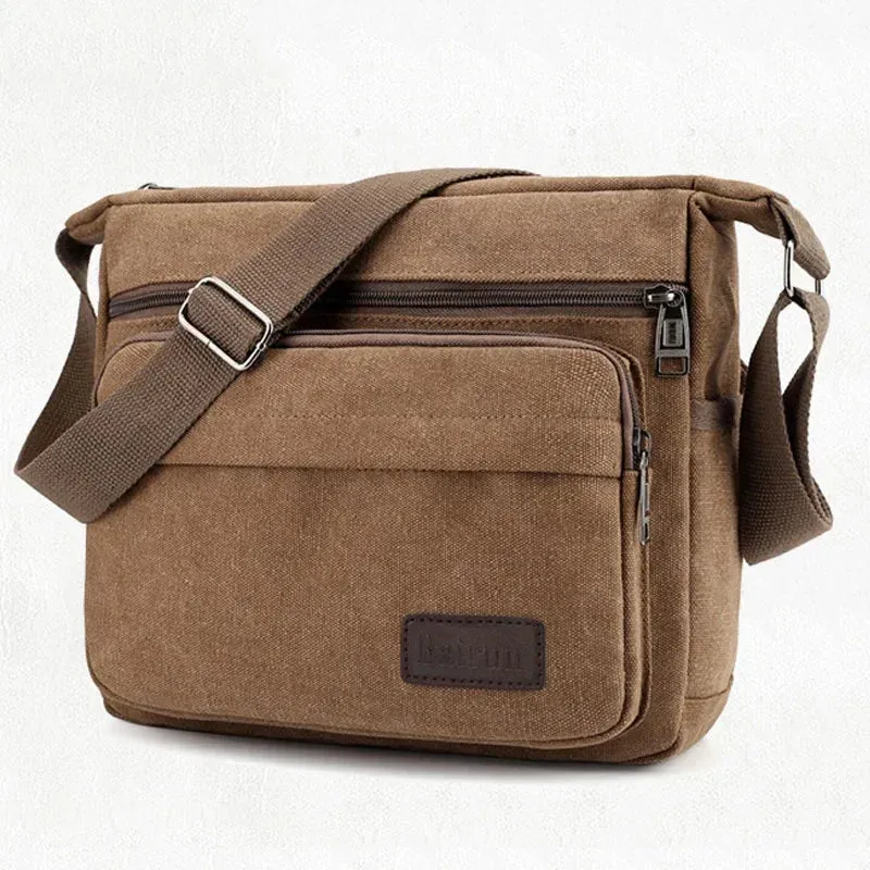 New Fashion Men Canvas Crossbody Shoulder Messenger Bags