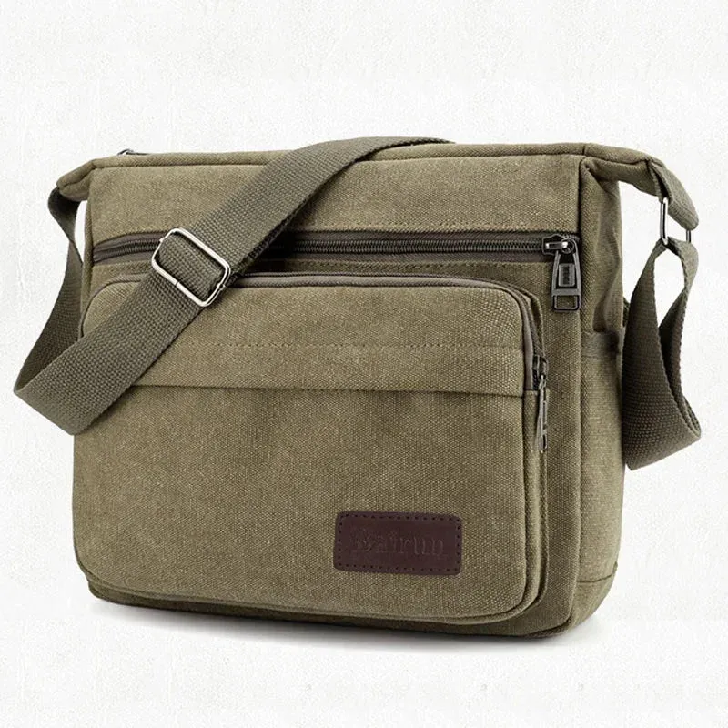 New Fashion Men Canvas Crossbody Shoulder Messenger Bags