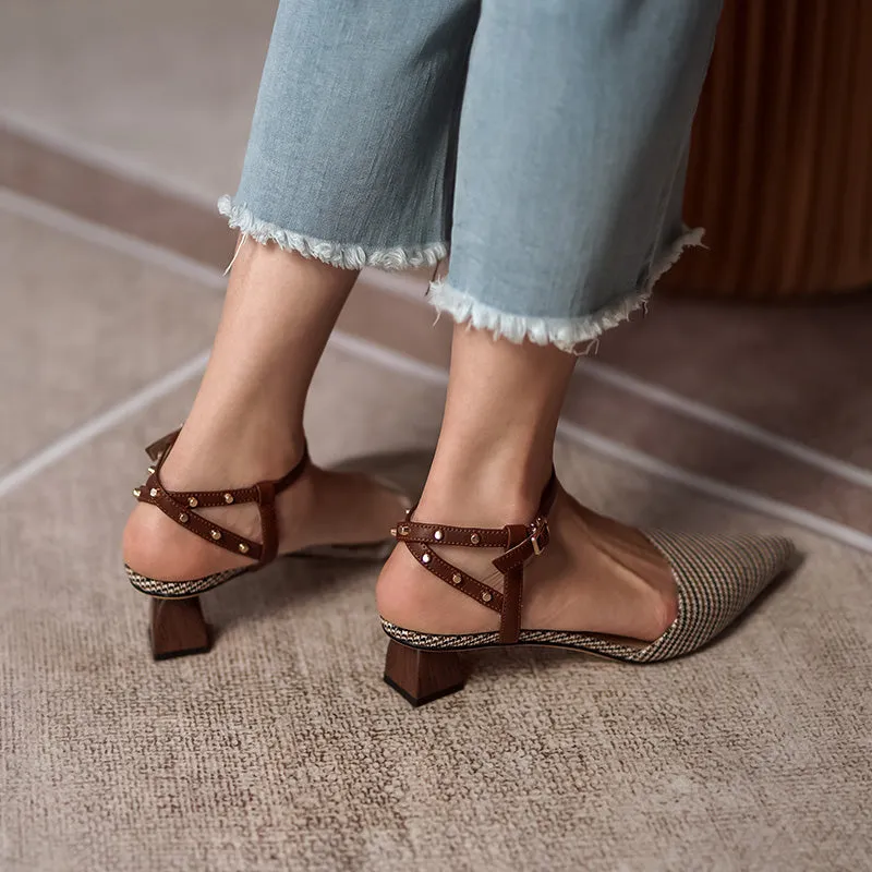 New French Retro Hollow Single Shoes
