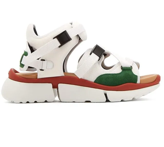 Newest Flat Sandal for Woman Sexy Peep Toe Buckle Strap Flat Platform Shoes Summer Cutouts Casual Shoes