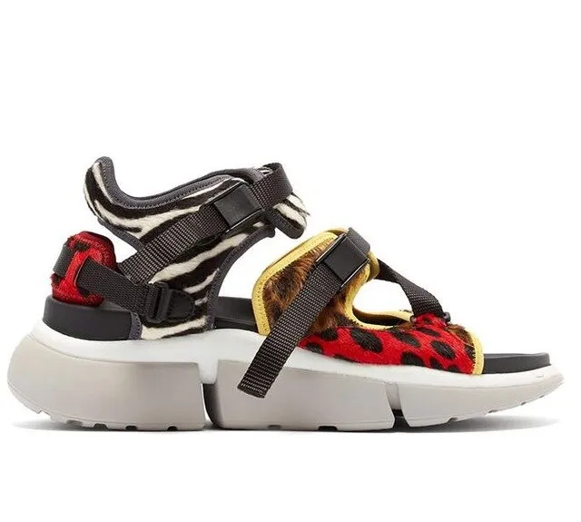 Newest Flat Sandal for Woman Sexy Peep Toe Buckle Strap Flat Platform Shoes Summer Cutouts Casual Shoes