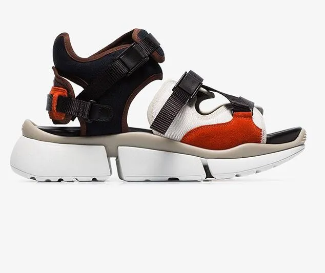 Newest Flat Sandal for Woman Sexy Peep Toe Buckle Strap Flat Platform Shoes Summer Cutouts Casual Shoes