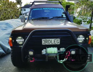 NISSAN SAFARI GQ Y60 7 Inch Round LED Headlight *Savage Performance*