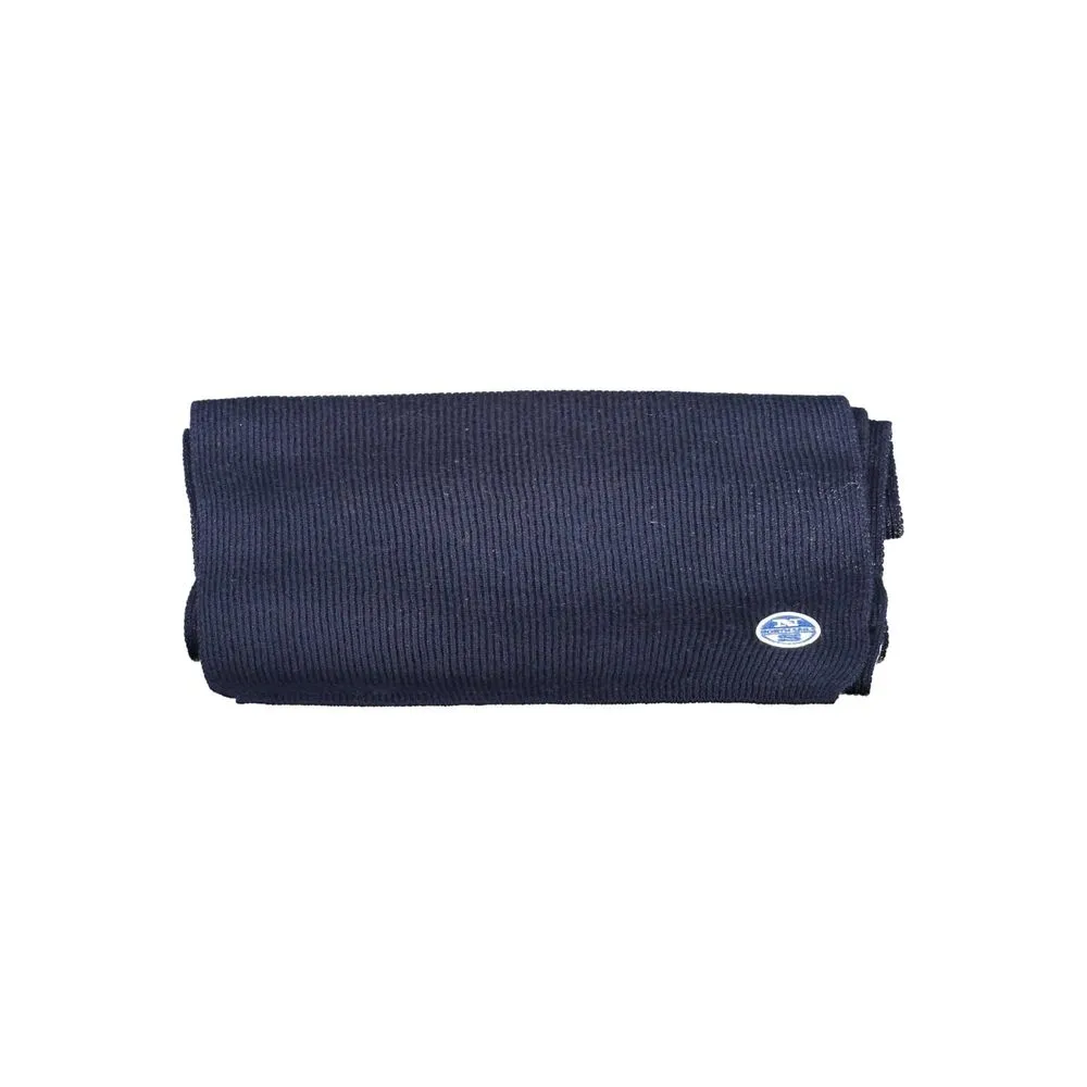 North Sails Blue Cotton Men Scarf
