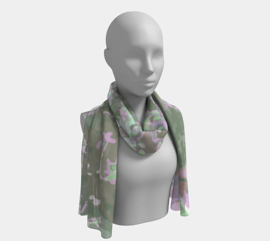 Olivia craves cacti oblong scarf