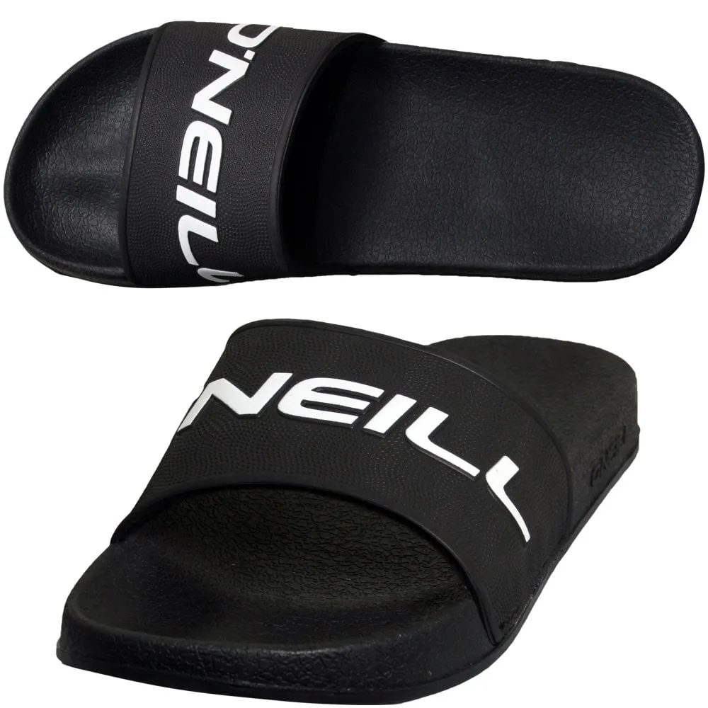 O'Neill Slide Logo Sandals - Black Out
