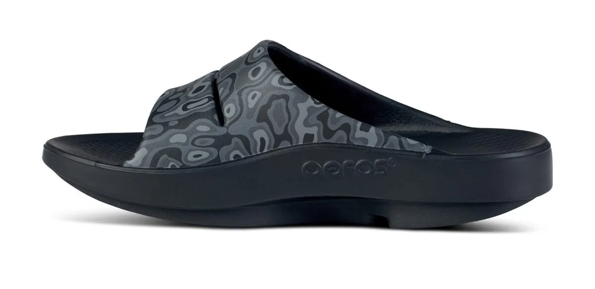 OOFOS Unisex OOahh Sport Slide Sandal - Black Water Camo