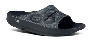 OOFOS Unisex OOahh Sport Slide Sandal - Black Water Camo