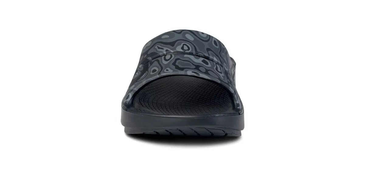 OOFOS Unisex OOahh Sport Slide Sandal - Black Water Camo