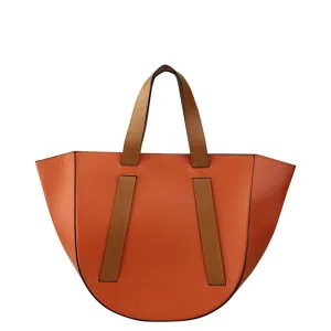 Orange   Camel | Satchel Bag