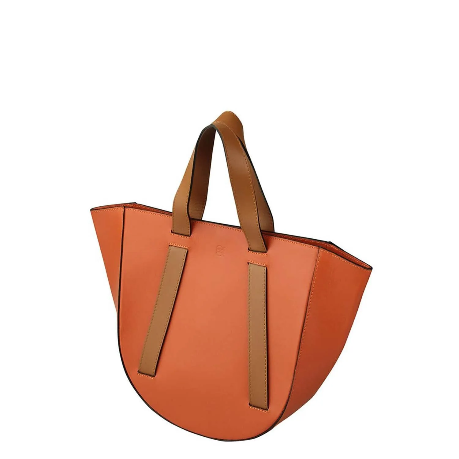 Orange   Camel | Satchel Bag