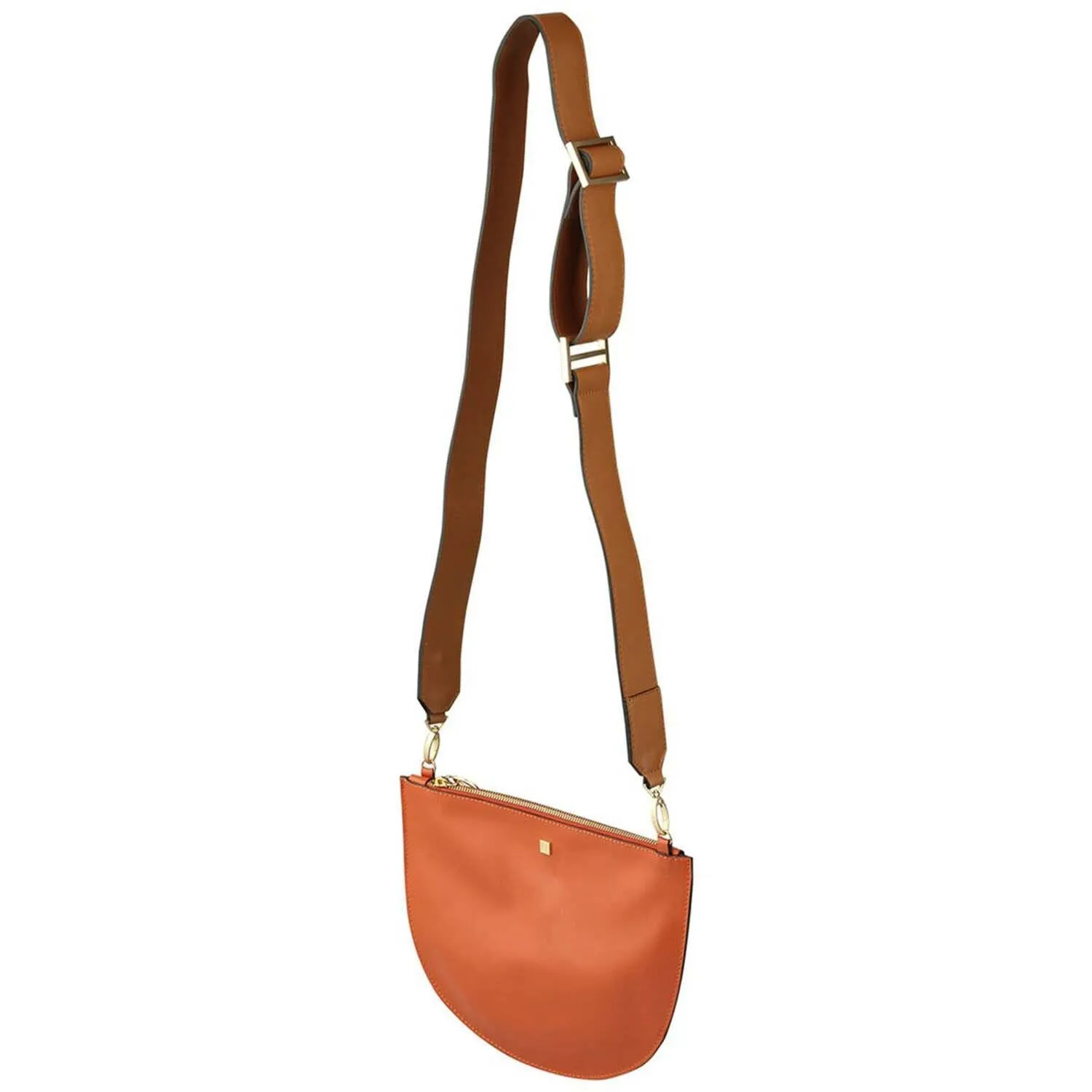 Orange   Camel | Satchel Bag