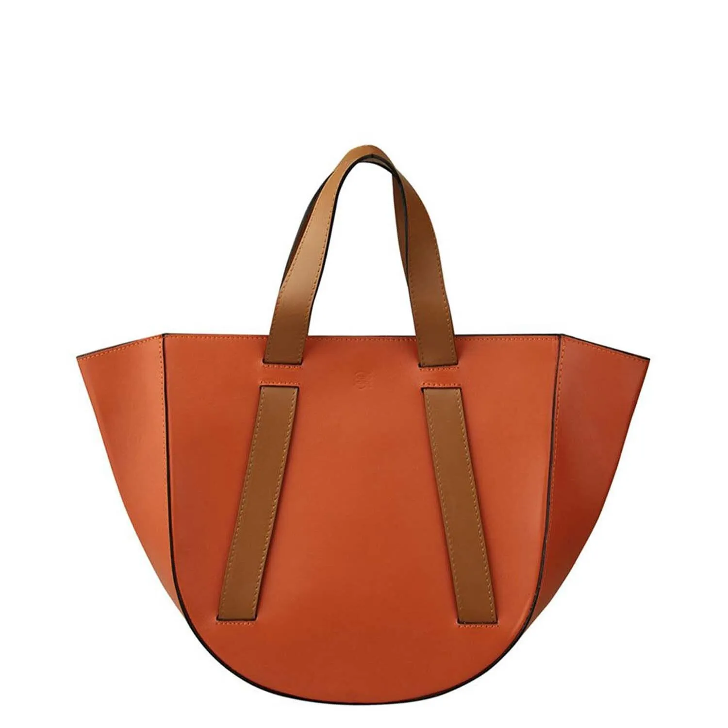 Orange   Camel | Satchel Bag