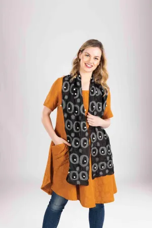 Orbit Wool Felted Scarf