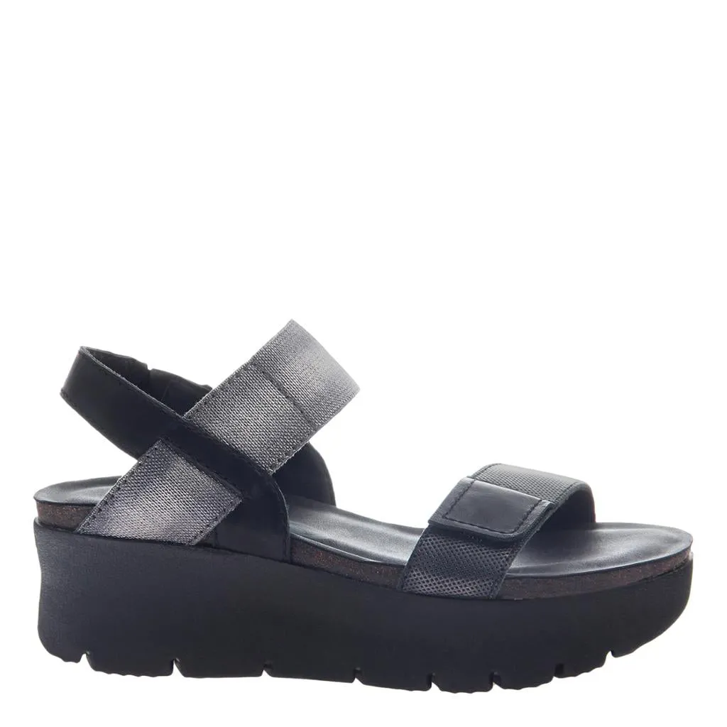 OTBT - NOVA in BLACK Wedge Sandals