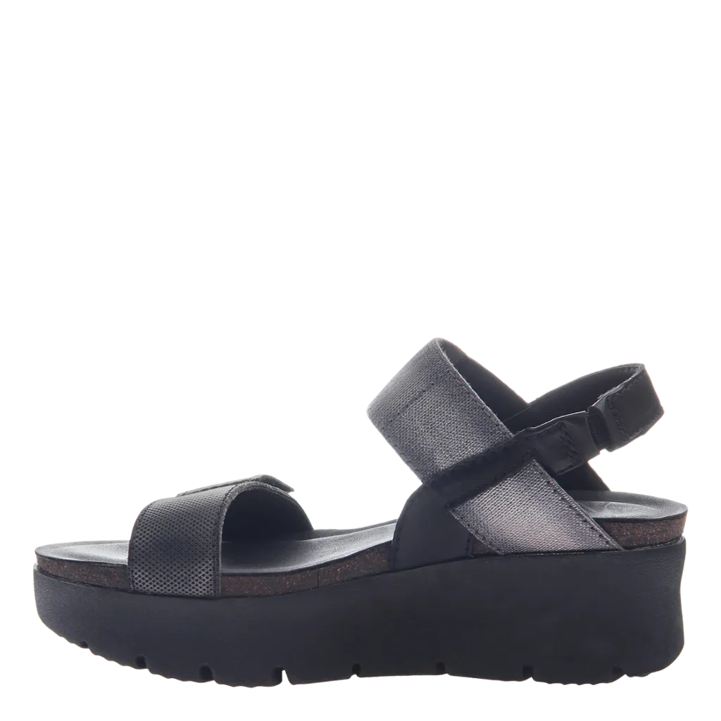 OTBT - NOVA in BLACK Wedge Sandals