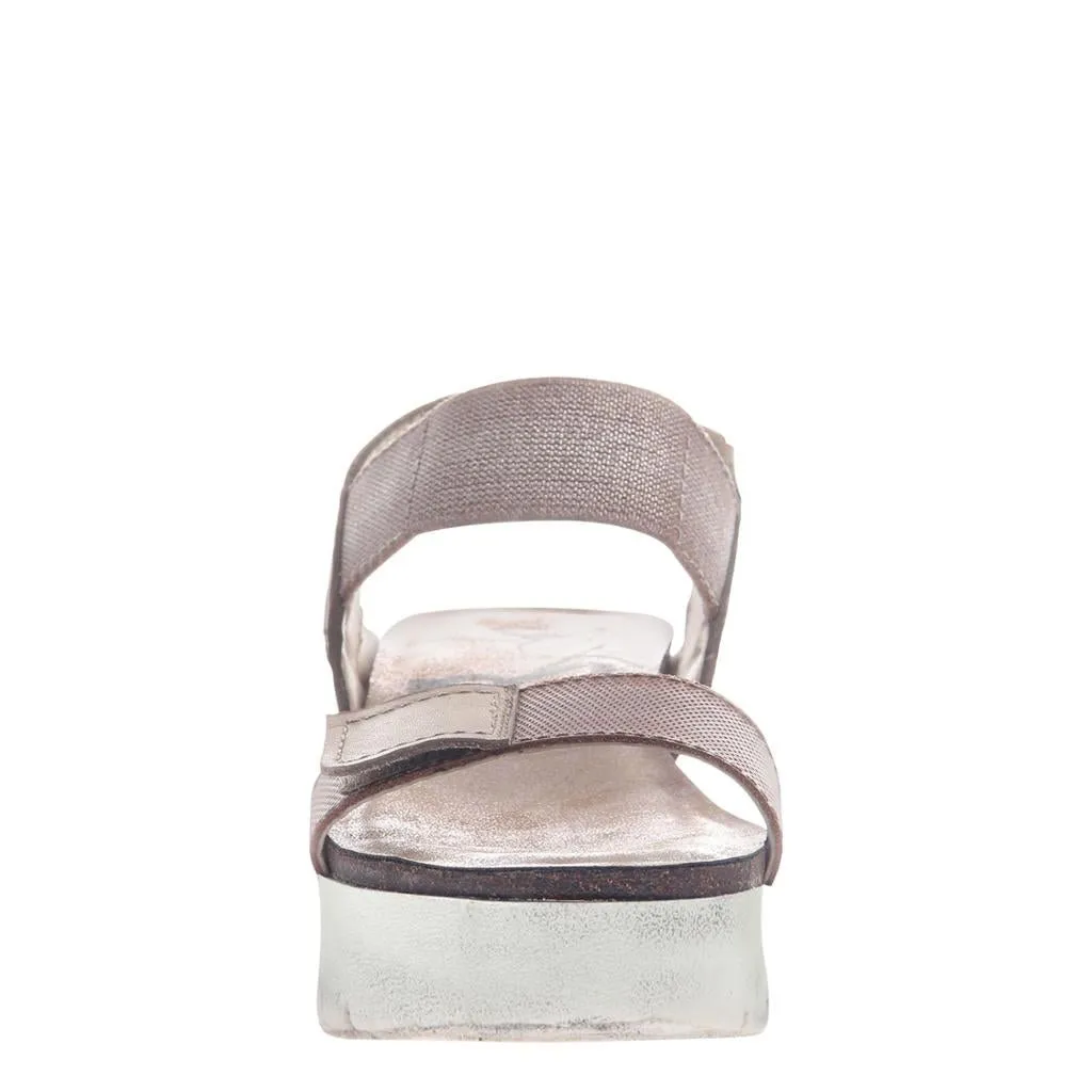 OTBT: NOVA in SILVER Wedge Sandals