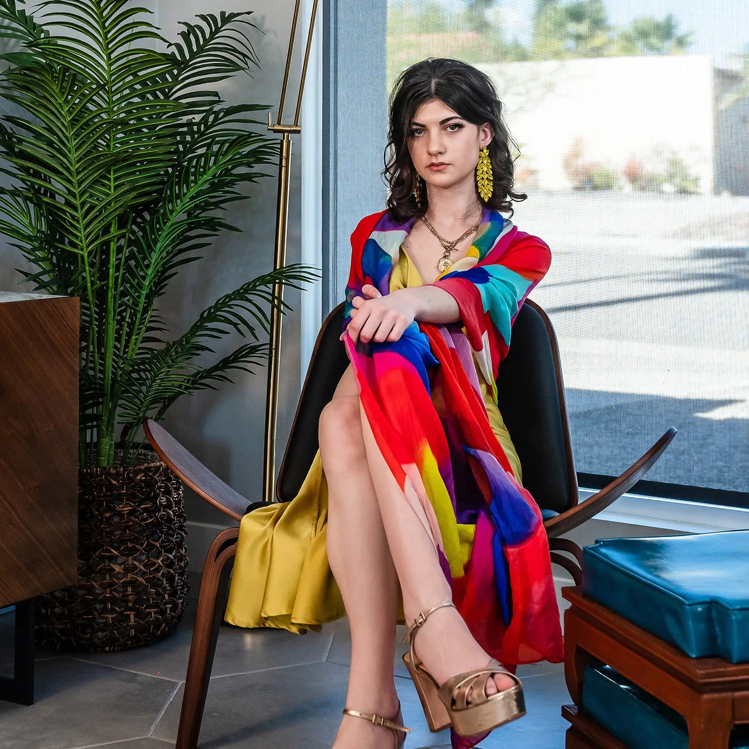 Oversized Silk Scarf