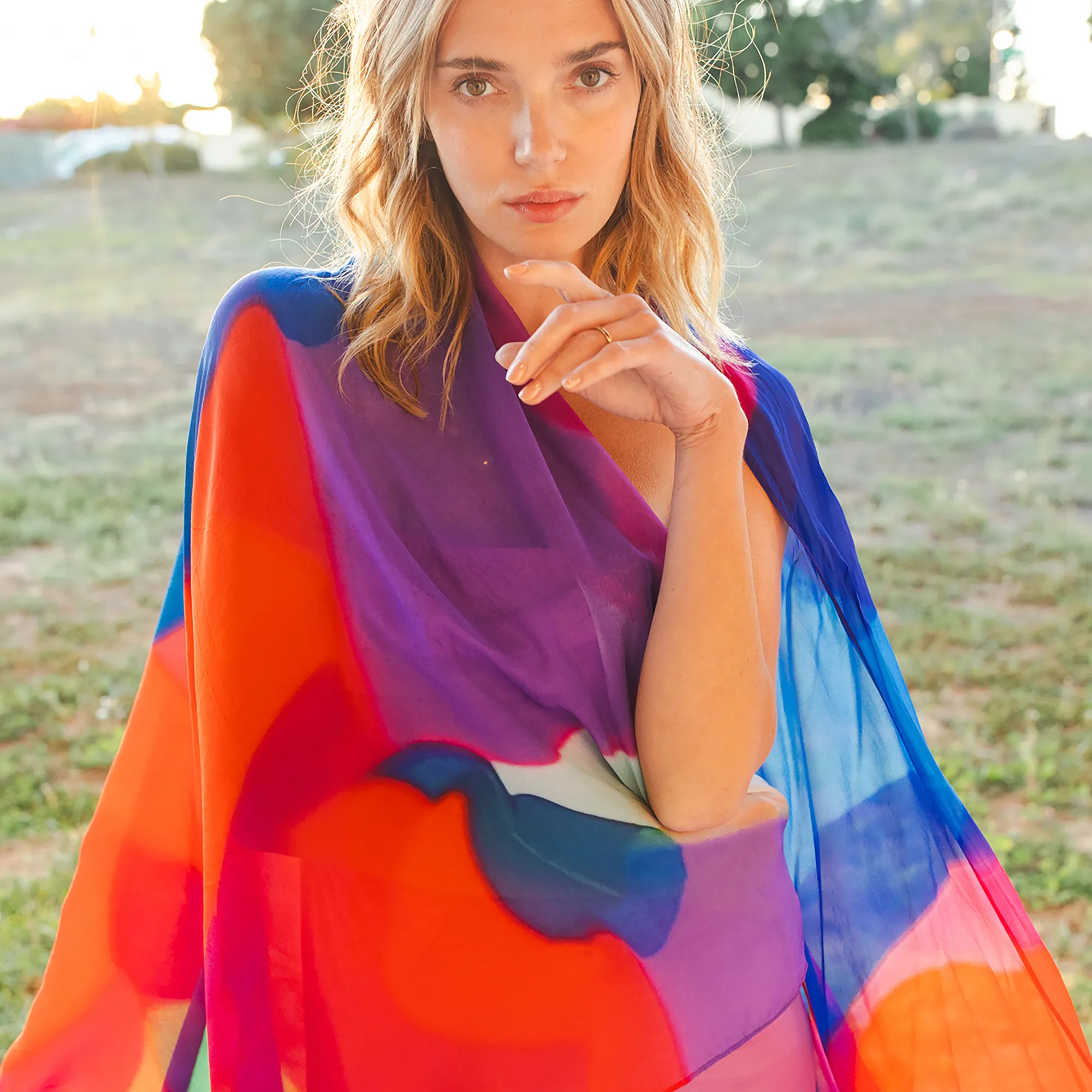 Oversized Silk Scarf