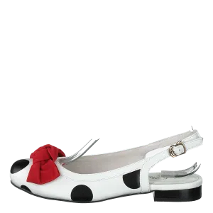 Penny White/black Dots