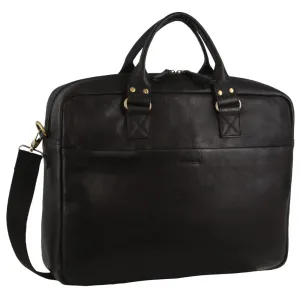 Pierre Cardin Men's Italian Leather Computer Bag in Black15