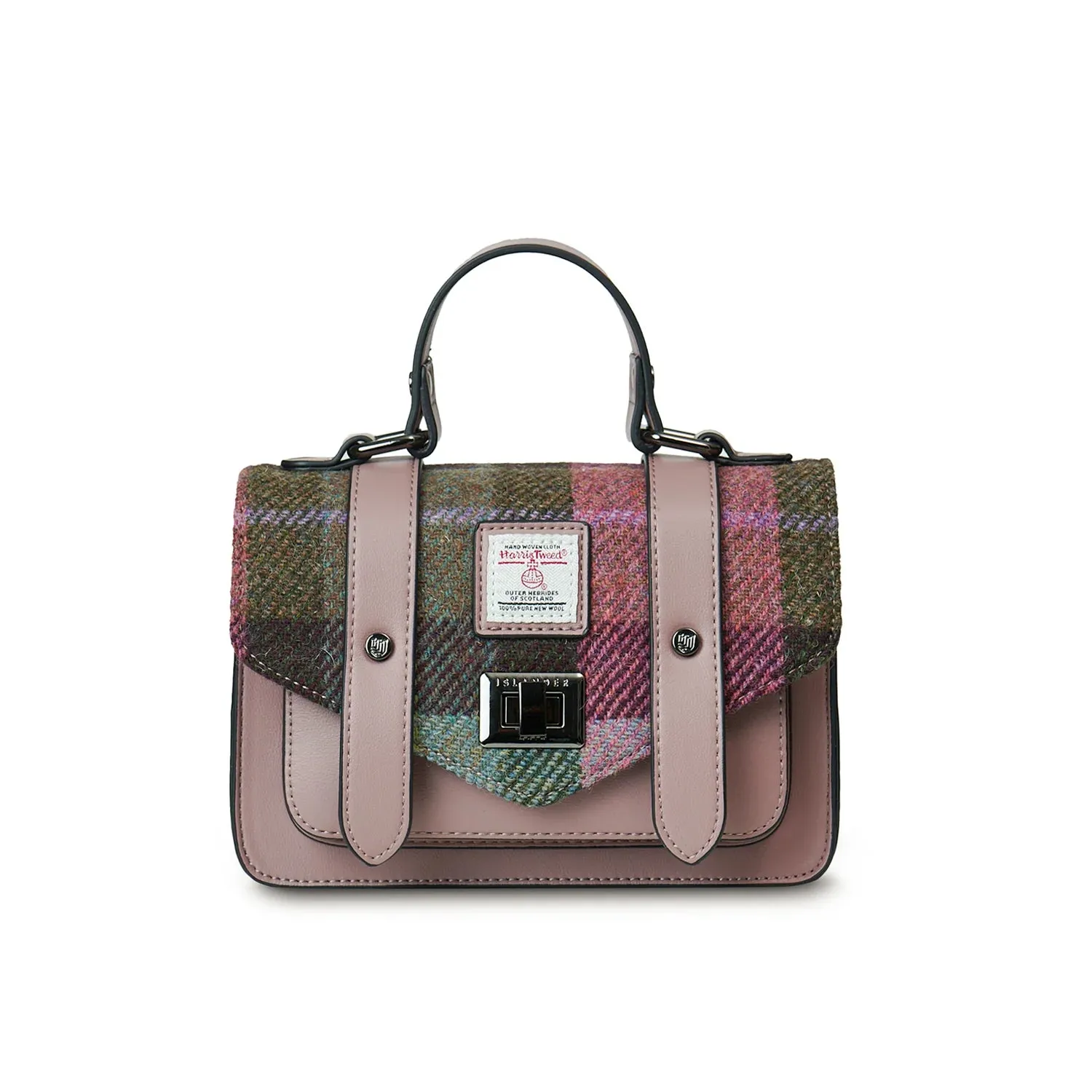 Pink & Green Tartan Satchels with Harris Tweed®