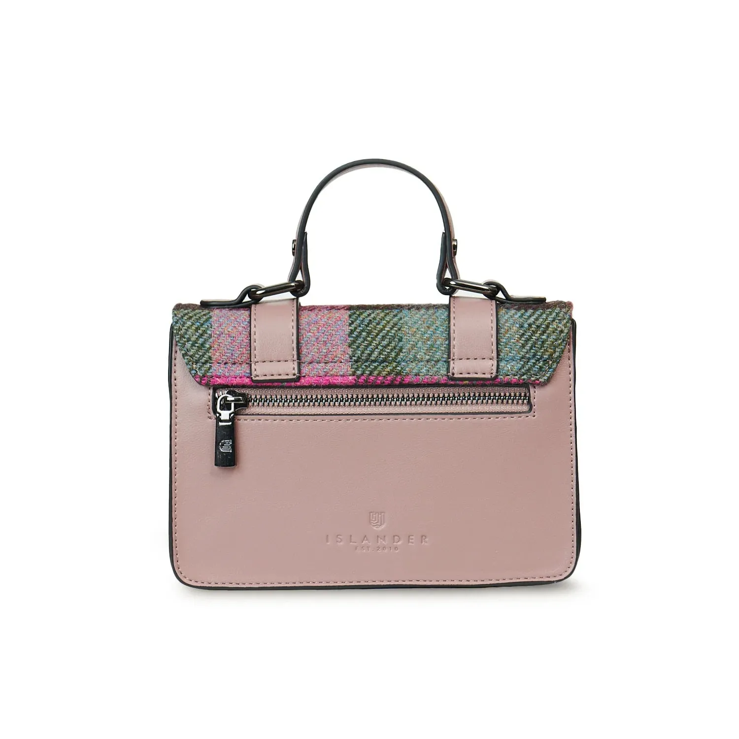 Pink & Green Tartan Satchels with Harris Tweed®