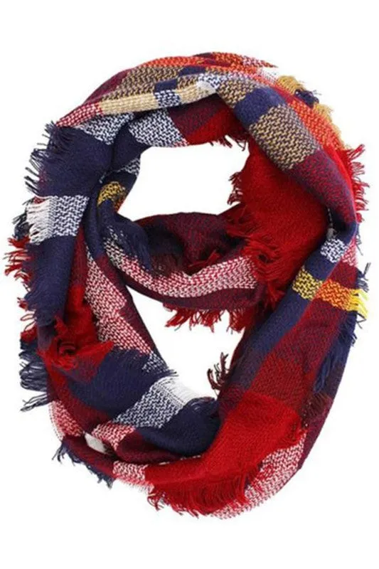 Plaid Infinity Scarf - Final Sale