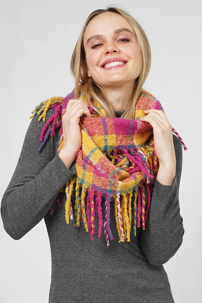 Plaid Infinity Scarf