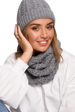 Plaid Oversized Scarf with High Collar