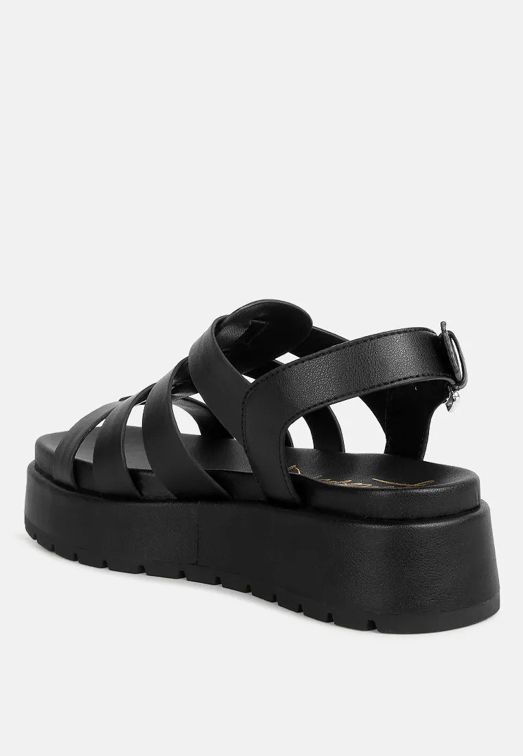 Platform Gladiator Sandals By RUW