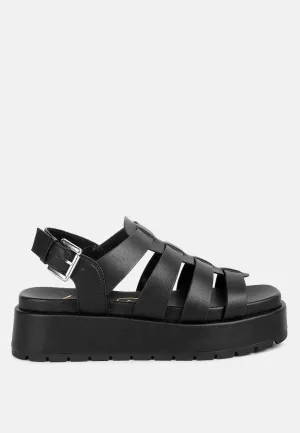 Platform Gladiator Sandals By RUW
