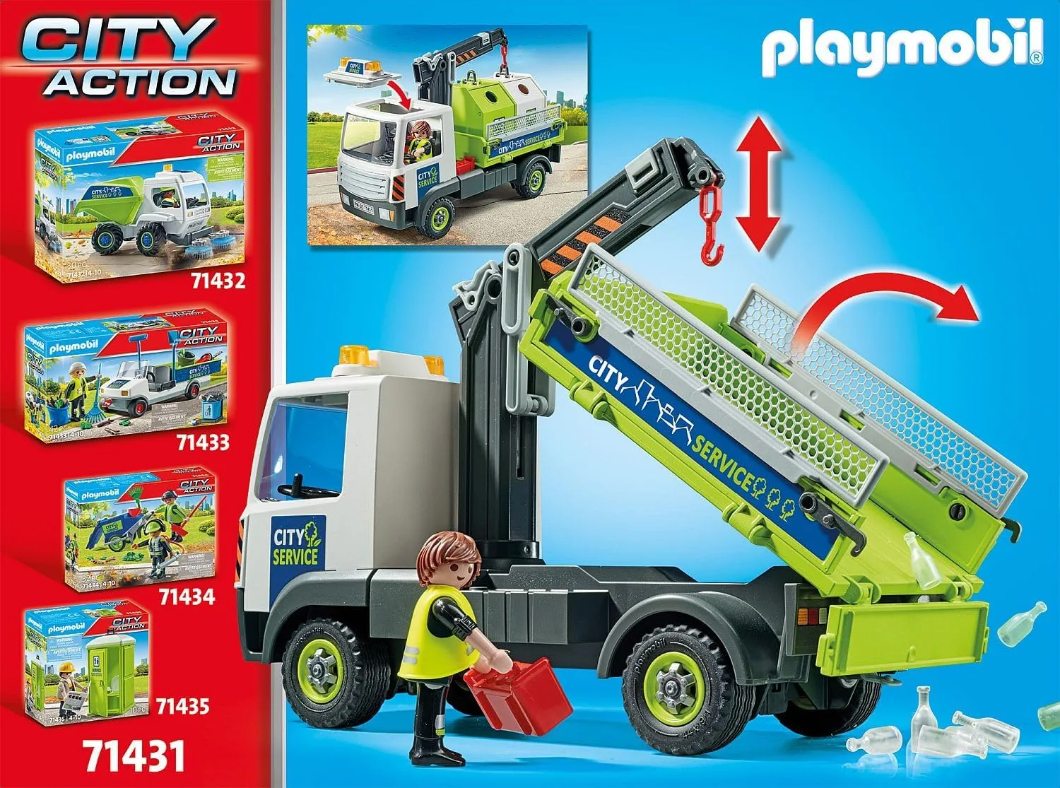 Playmobil Glass Recycling Truck with Container (71431)