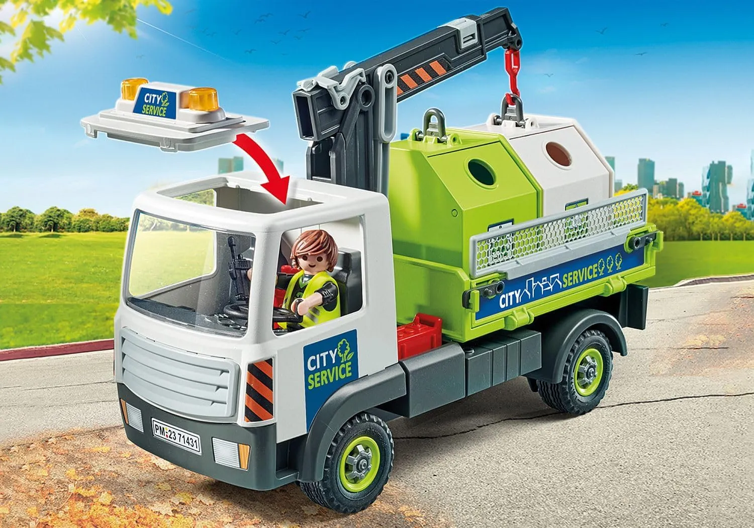 Playmobil Glass Recycling Truck with Container (71431)