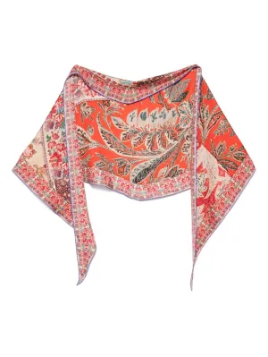 Printed silk foulard