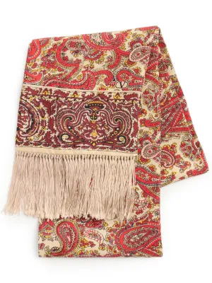 Printed silk scarf