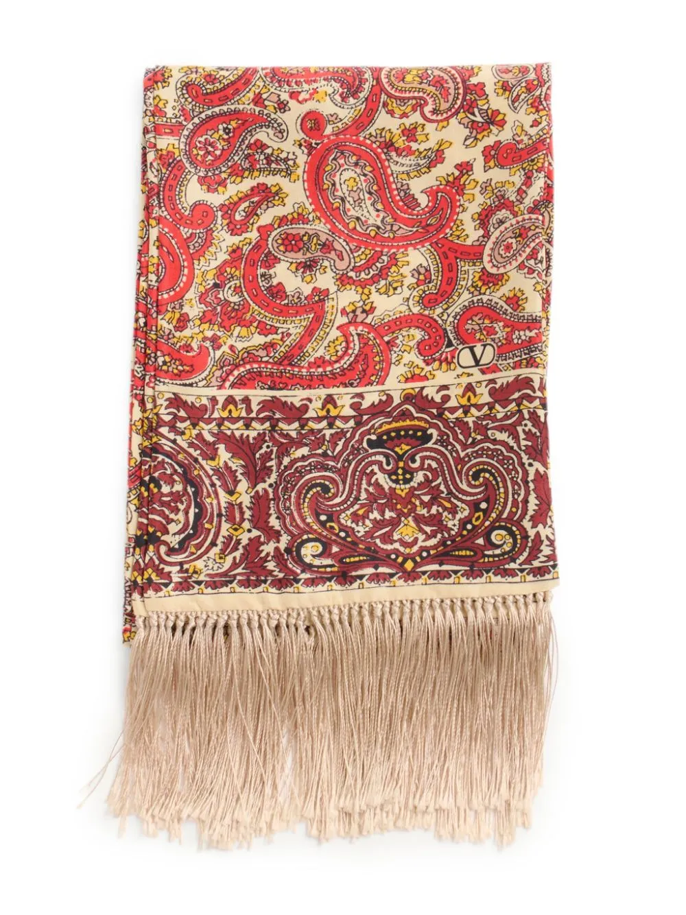 Printed silk scarf
