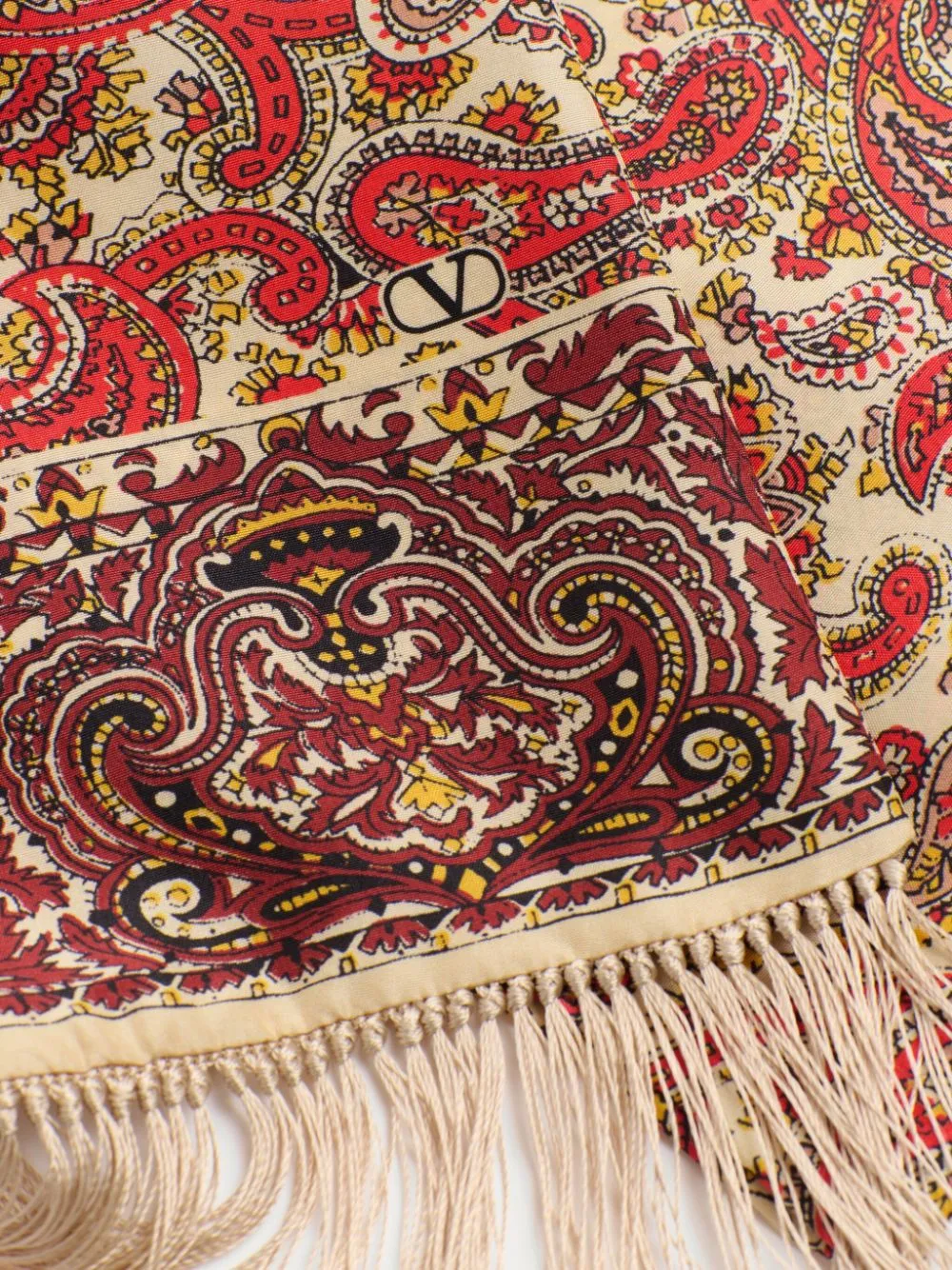 Printed silk scarf