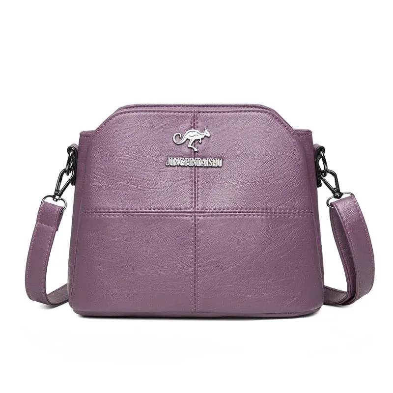 Purpdrank - New Women Bag Fashion Messenger Shoulder Crossbody Messenger Bag Female Handbag Luxury Designer Mom's Small Bag Satchels