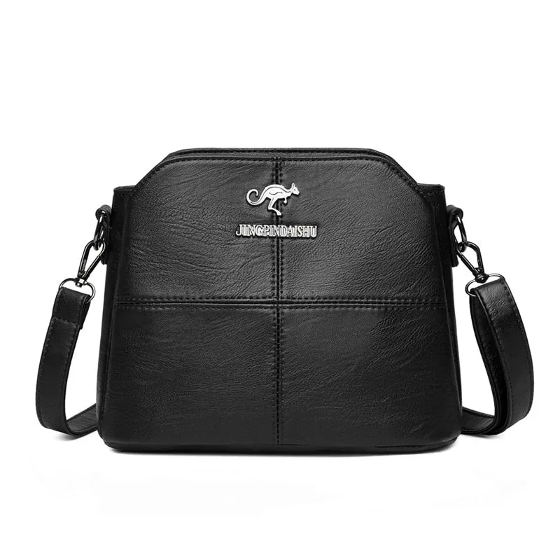 Purpdrank - New Women Bag Fashion Messenger Shoulder Crossbody Messenger Bag Female Handbag Luxury Designer Mom's Small Bag Satchels