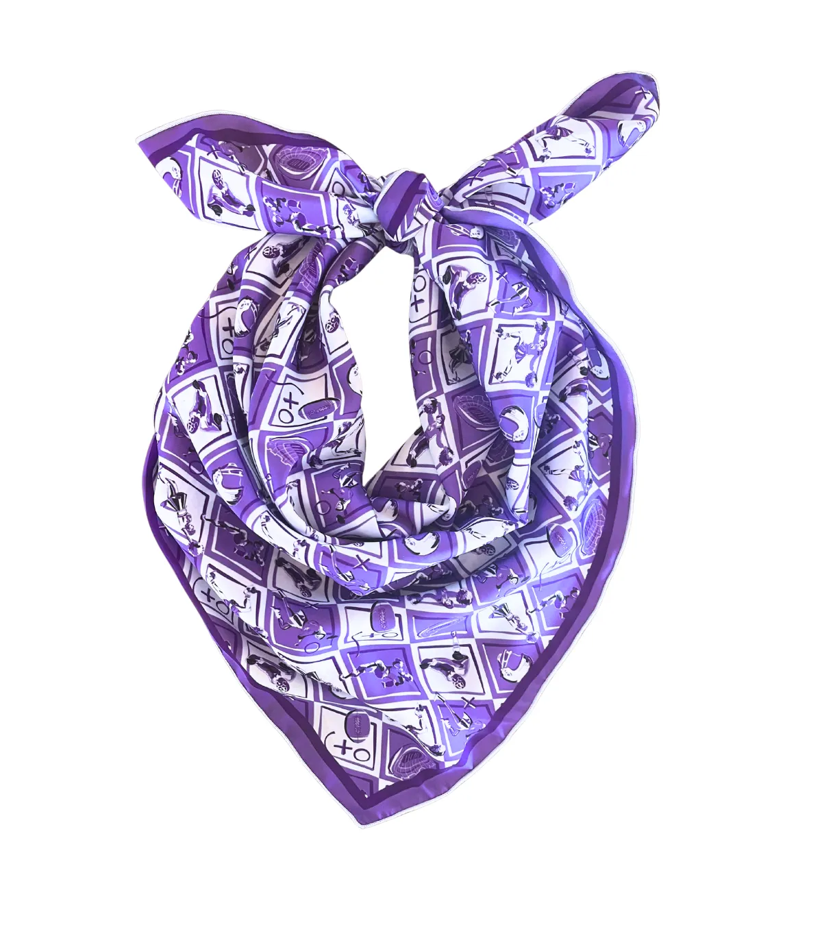 Purple   Black Checkerboard Gameday 24 - Wholesale