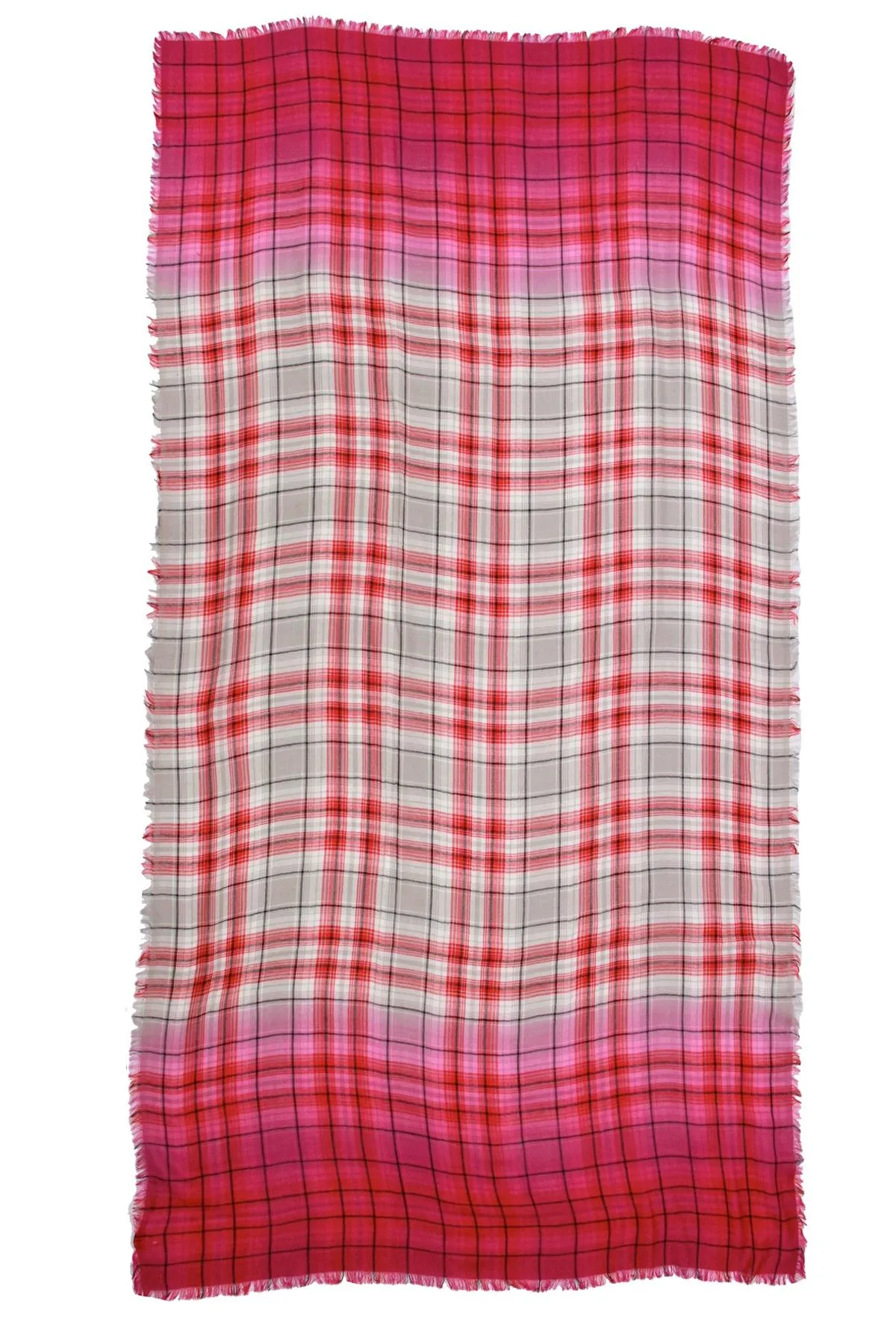 Queens Plaid Ombre Scarf