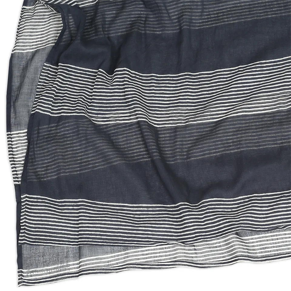 Raya Navy Stripe Scarf