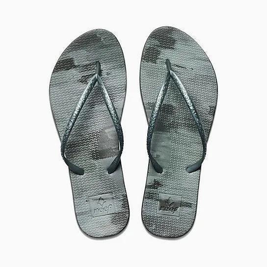 Reef Escape Lux Paint Ladies Flip Flops Black Paint
