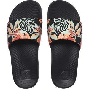 Reef Ladies One Slide Sandals  - Black Monstera