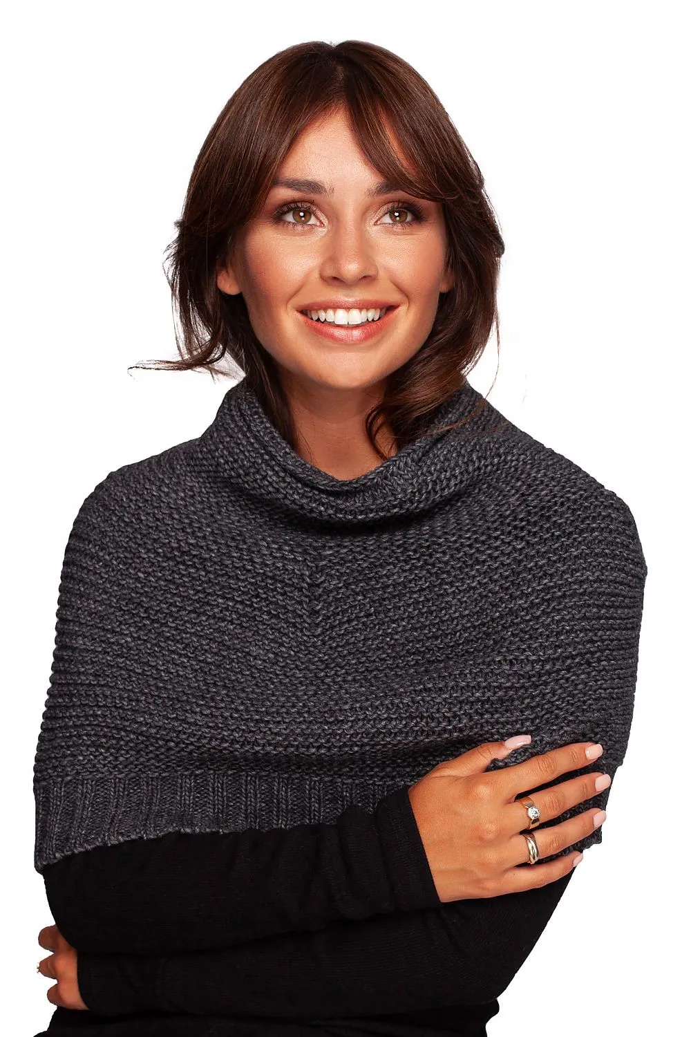 Refined Flared Neck Infinity Scarf