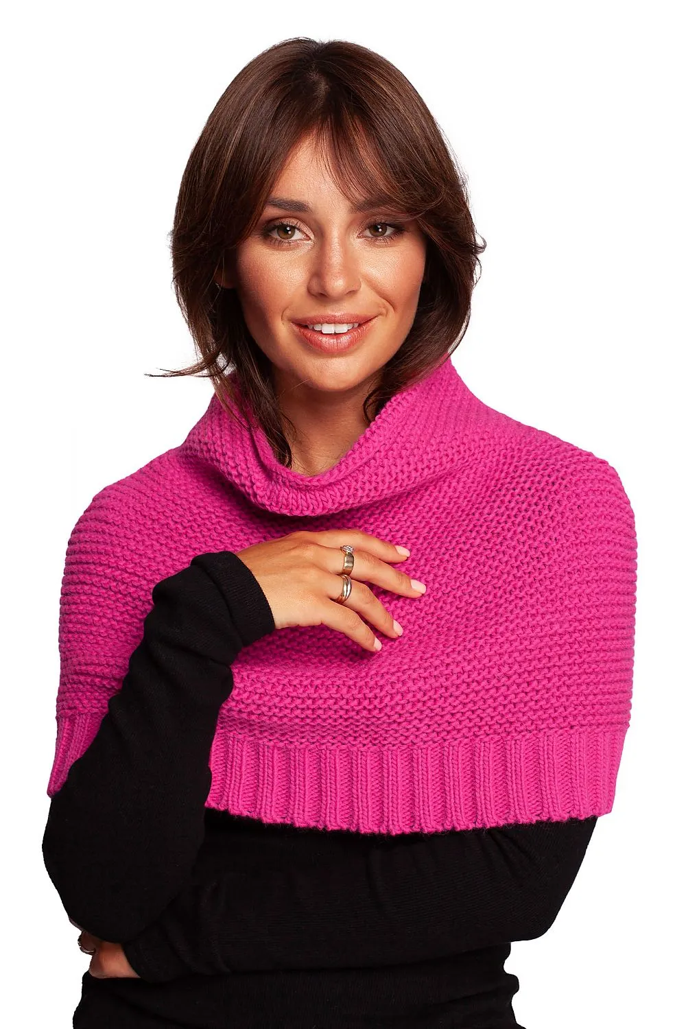 Refined Flared Neck Infinity Scarf
