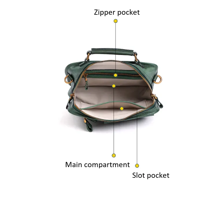 Retro Jungle Crossbody Bag Shoulder Bag for Women, Leather, One Size