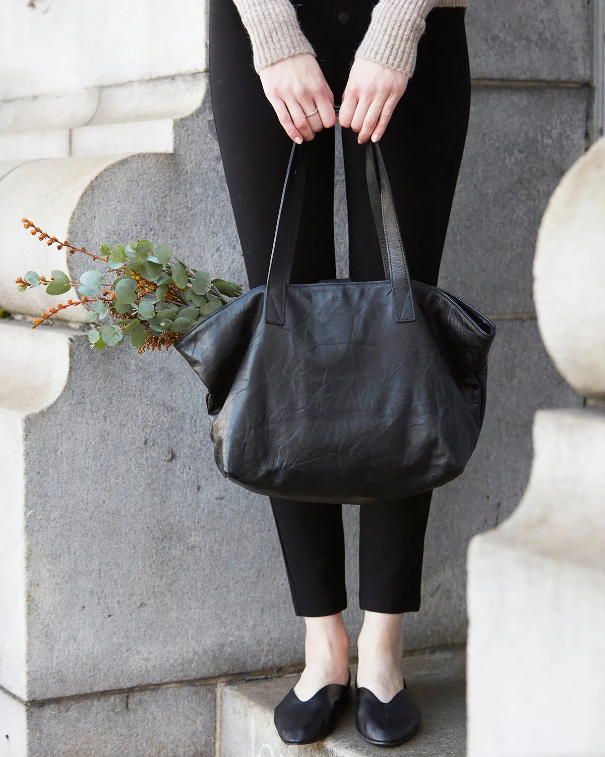 Rive Gauche Tote (Grey Snake Wash)